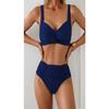 Women High Waist Two Piece Bikini Set Swimwear