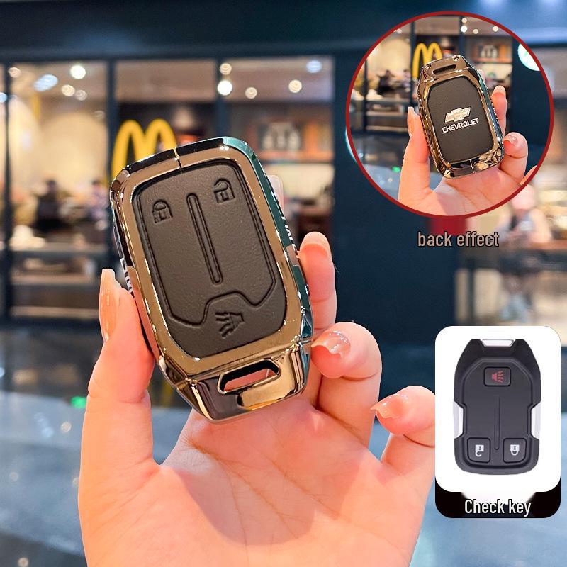 Chevrolet K5 Trax Cruze Sleuteletui - Star Milesuo Metalen Gesp Volledige Dekking Shell