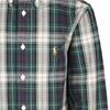 Polo Ralph Lauren Shirt Kids SS23 Plaid Logo Embroidery Single-Breasted Long Sleeve Kids shirts Gray 323878879-004