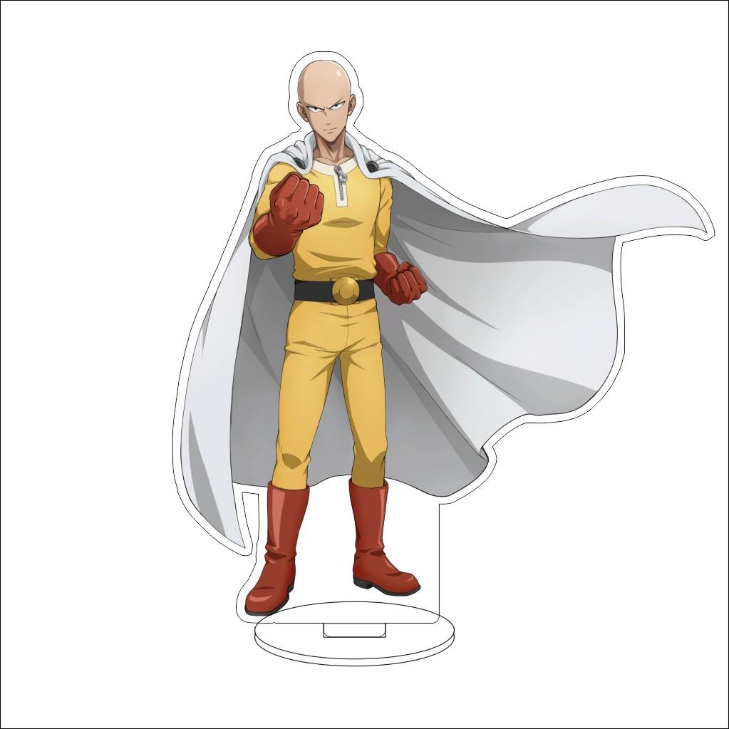 16CM Anime ONE PUNCH MAN  Acrylic Stand Ornaments  Saitama/Deep Sea King/Subterranean King Figure Stand Halloween Gifts