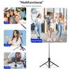 Stainless Steel Telescopic Selfie Stick Tripod Foldable Rotatable 360 Panoramic Shooting 1708mm Extended Length for Smartphone