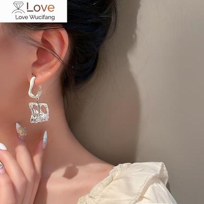 Fashion Transparent Irregular Acrylic Earrings For Women Korean Style Temperament Pendientes Jewelry