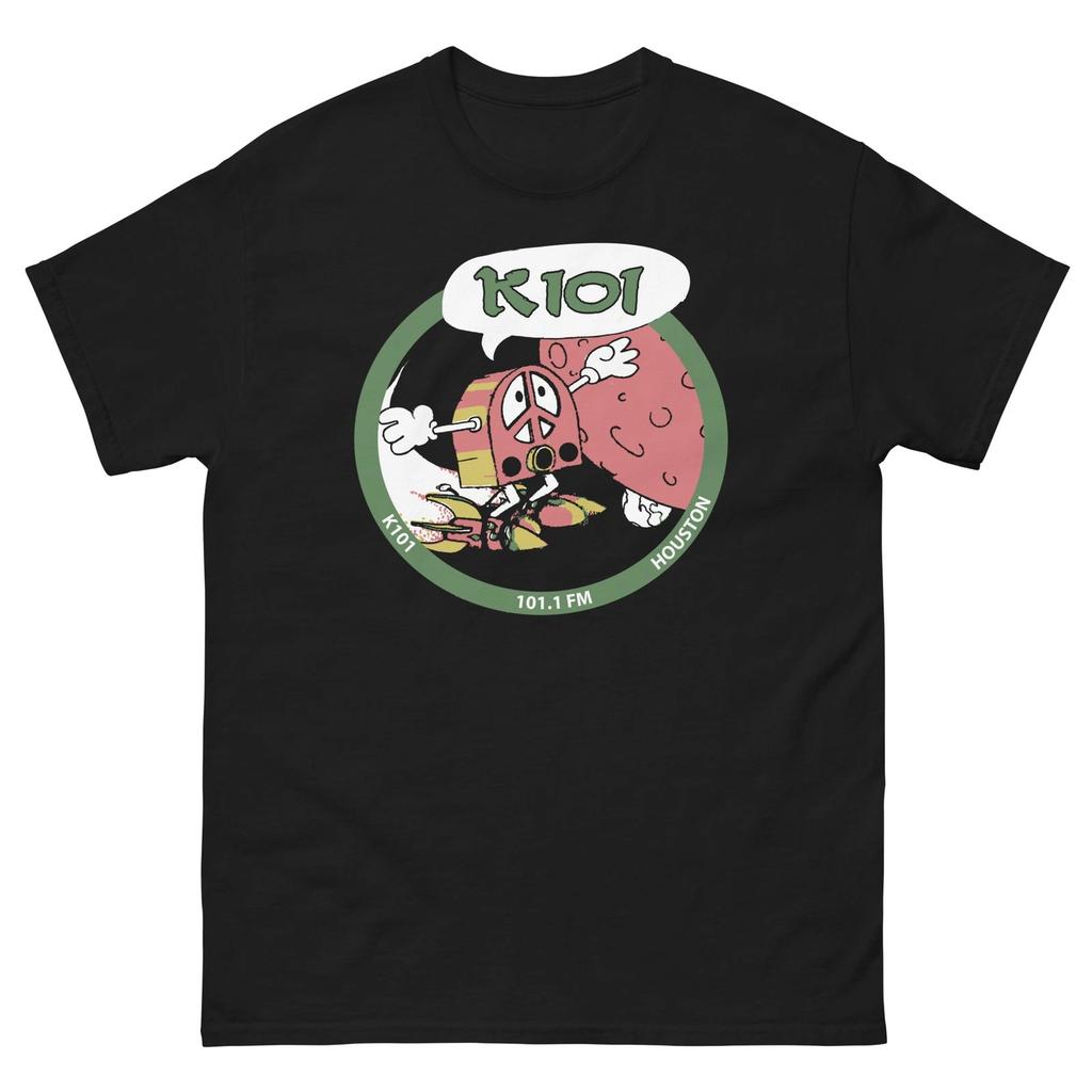 K101 Houston Radio Grafik 101.1 FM JPDesign Unisex klassisches T-Shirt