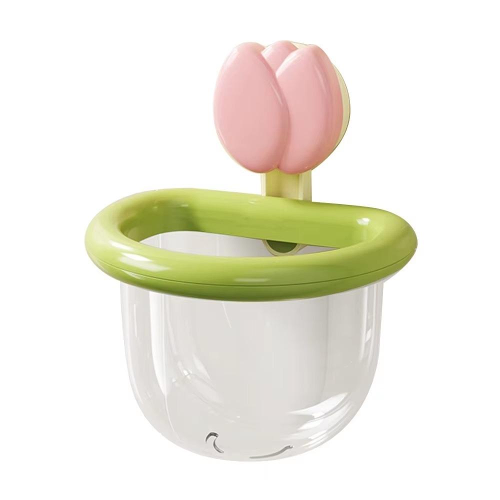 

Dopamine Suction Cup Storage Basket Punch-free Face Towel Storage Box Toothbrush Holder Bathroom