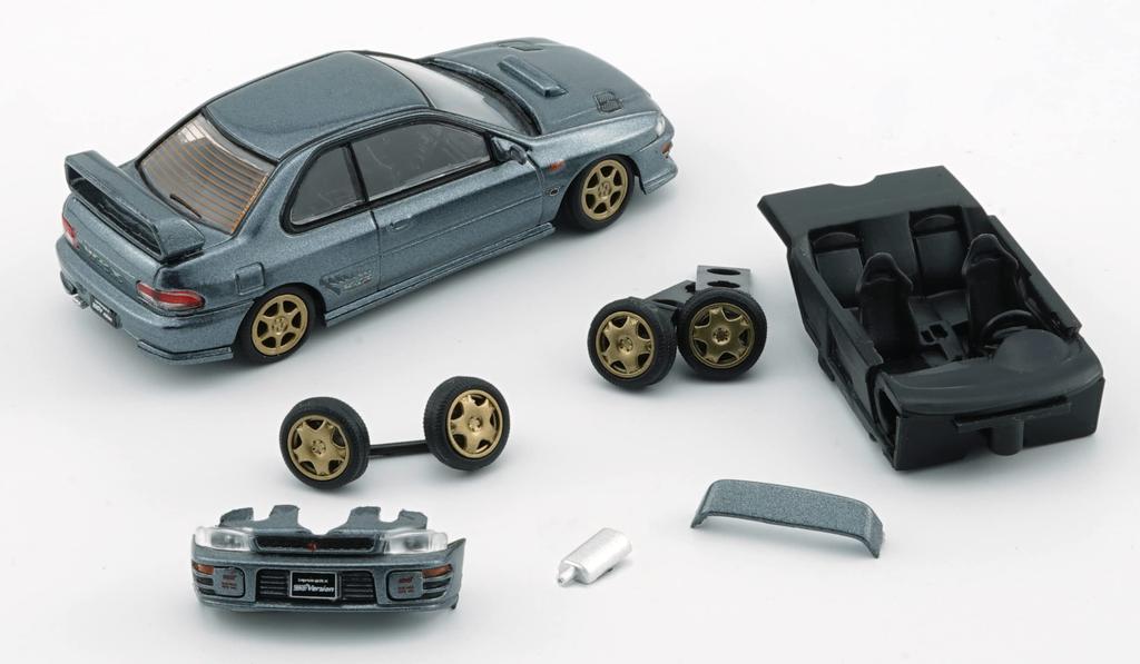 BM CREATIONS Subaru Impreza WRX 3 Dolphin Gray RHD Finished Model 64B0229 1/64 TYPE-R 4-6 gen.