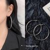 Sterling Silver Large Hoop Earrings for Women: 2025 Trendy European and American Style