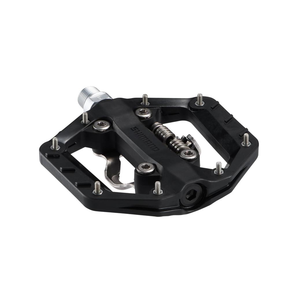 Shimano SPD Pedals with Cleats Black PD-EH510 (Single-sided SPD/Single-sided Flat) SM-SH51 Included,