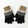 Thickened Touch Screen Gloves Windproof Wool Gloves Fashion Winter Knitted Gloves  for Men Women
