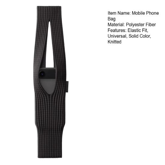 Gestrickte Handyhülle Dehnbare Handytasche Universelle Handyhülle Umhängetasche für Männer Frauen