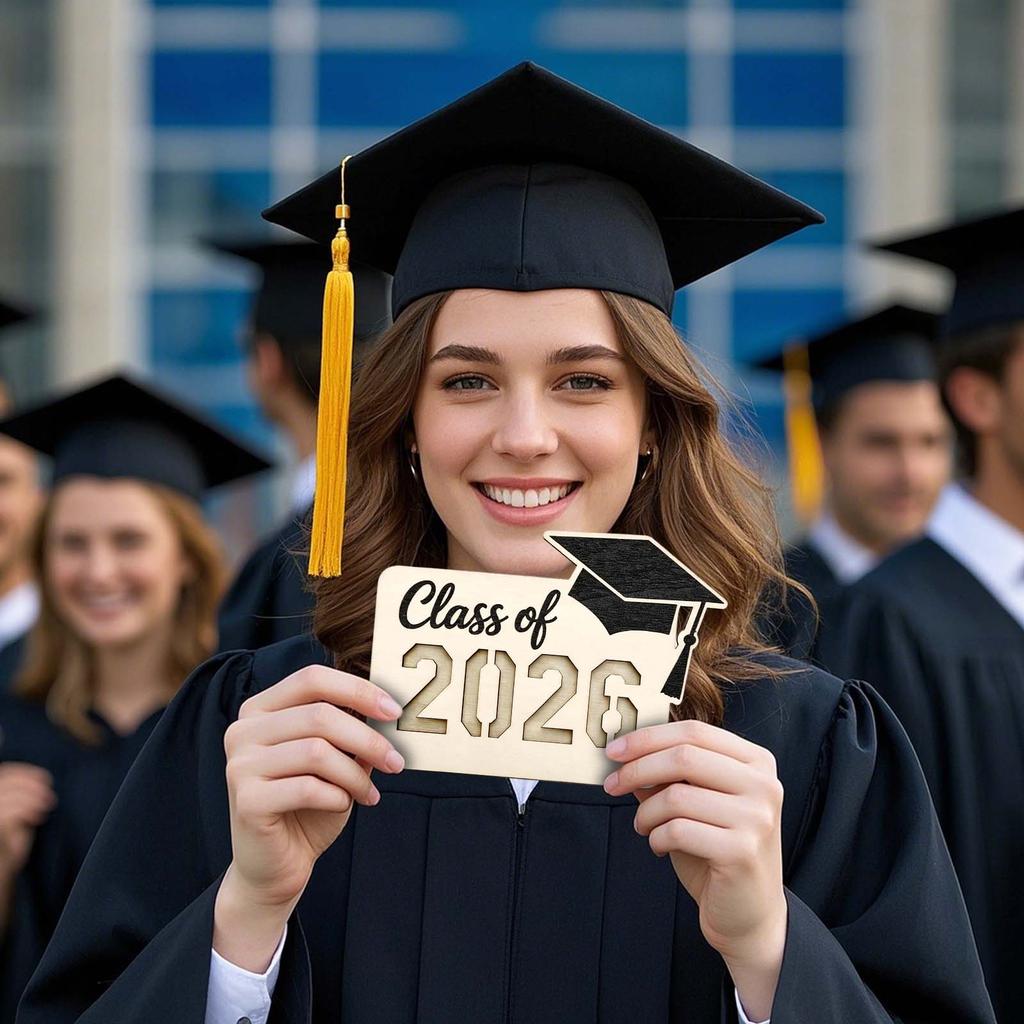 Graduation Wooden Photo Frame Magnetic Decorative Stand, Creative Personalized Graduation Gift, Fridge Magnet Decoration