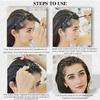2 Pcs Bangs Hairstyle Hairpin Headband, Professional Weave Bangs Clip, Toothed Headband Braid Tool, Women Girls Fashion Hair Accessories