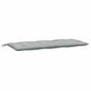Garden Bench Cushions 2 Pcs Light Grey Melange 120x50x7 Cm Fabric
