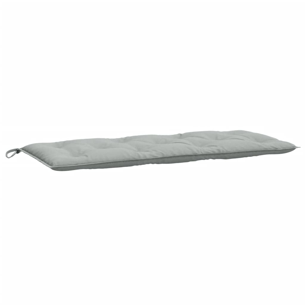 Garden Bench Cushions 2 Pcs Light Grey Melange 120x50x7 Cm Fabric