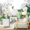 European Style Photo Wallpaper Hand Drawn Flower Tropical Plant Leaves Mural Living Room Bedroom Home Decor Wallpaper