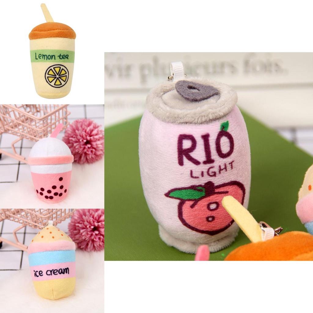 Süßer Bubble Tea Weicher Plüschanhänger Niedliches Weihnachtsgeschenk