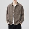 Spring New Japanese Retro Men's Loose Knitted Shirt Casual Shirt American Jacket