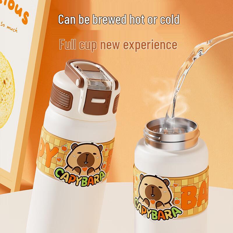 FuQuan Coolai 550mL Stainless Steel Insulated Straw Cup