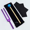 Gold 432HZ Aluminum Alloy Colored Tuning Fork with Triangle Shape.