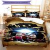 3pcs Gravity Falls Bedding Set Duvet Cover Closure Includes 1 Duvet Cover & 2 Pillowcases, Soft and Comfortable for All Seasons.