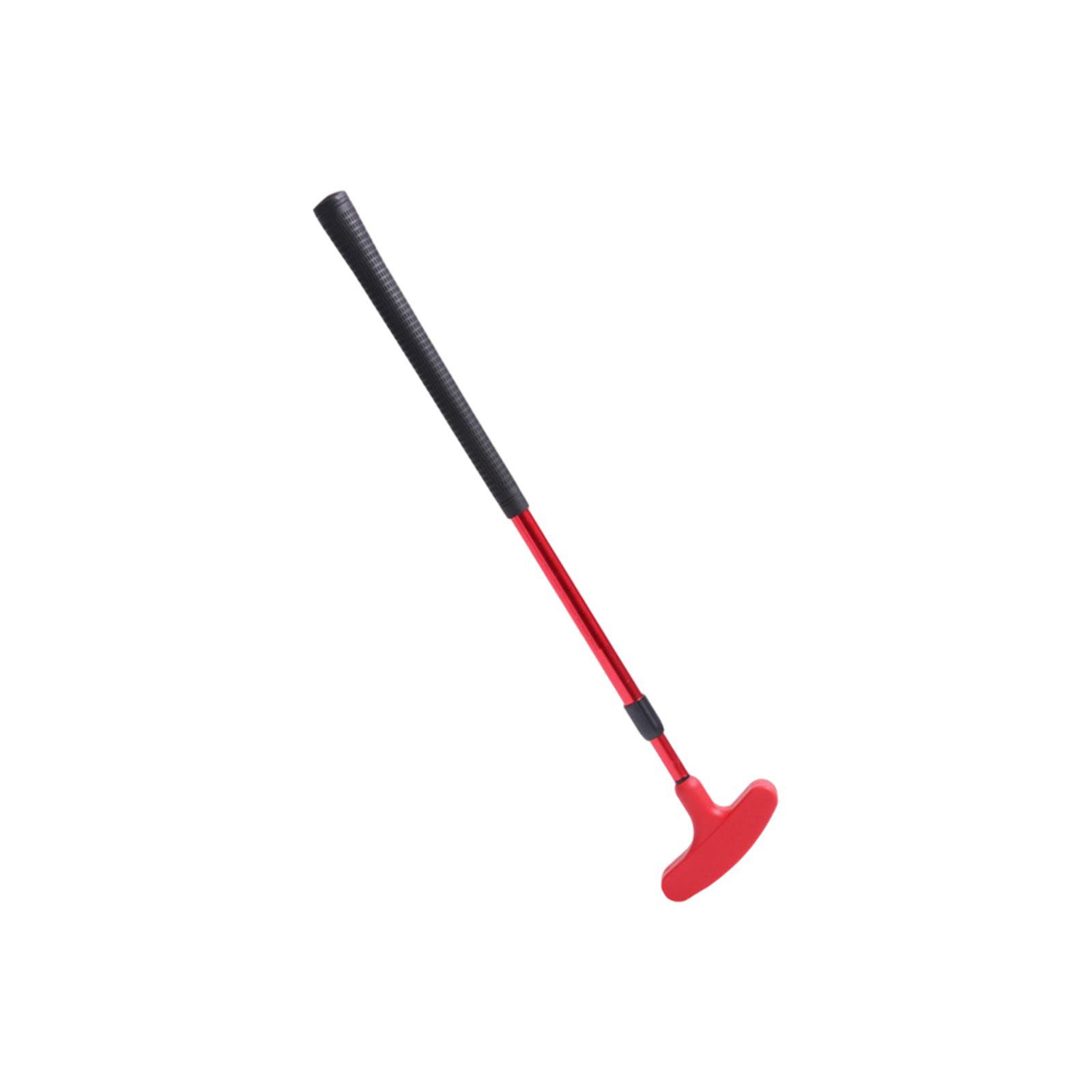 Двусторонний выдвижной регулируемый гольф-паттер с разметкой (Модель для тренировок юниоров) One Size красный