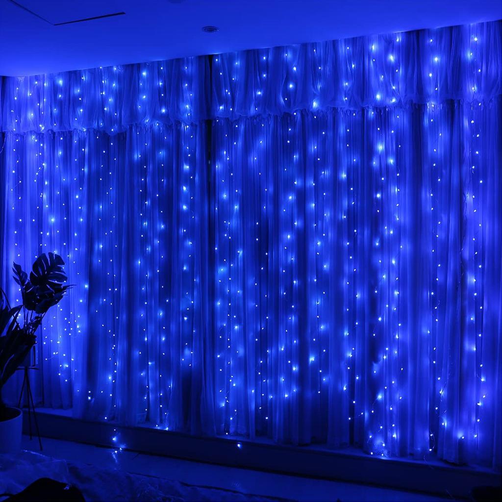 300 LED-lysgardin 3 MX 3 M USB-lysgardin med 8 moduser fjernkontroll Justerbar lysstyrke Soveromsvindu Innendørs Utendørs