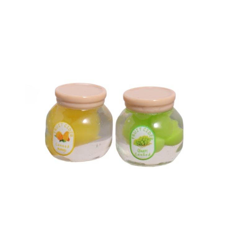 5Pcs Miniature Kitchen Decoration Dollhouse Simulation Fruit Candy Canned Jam Model Dolls House Accessories Toy