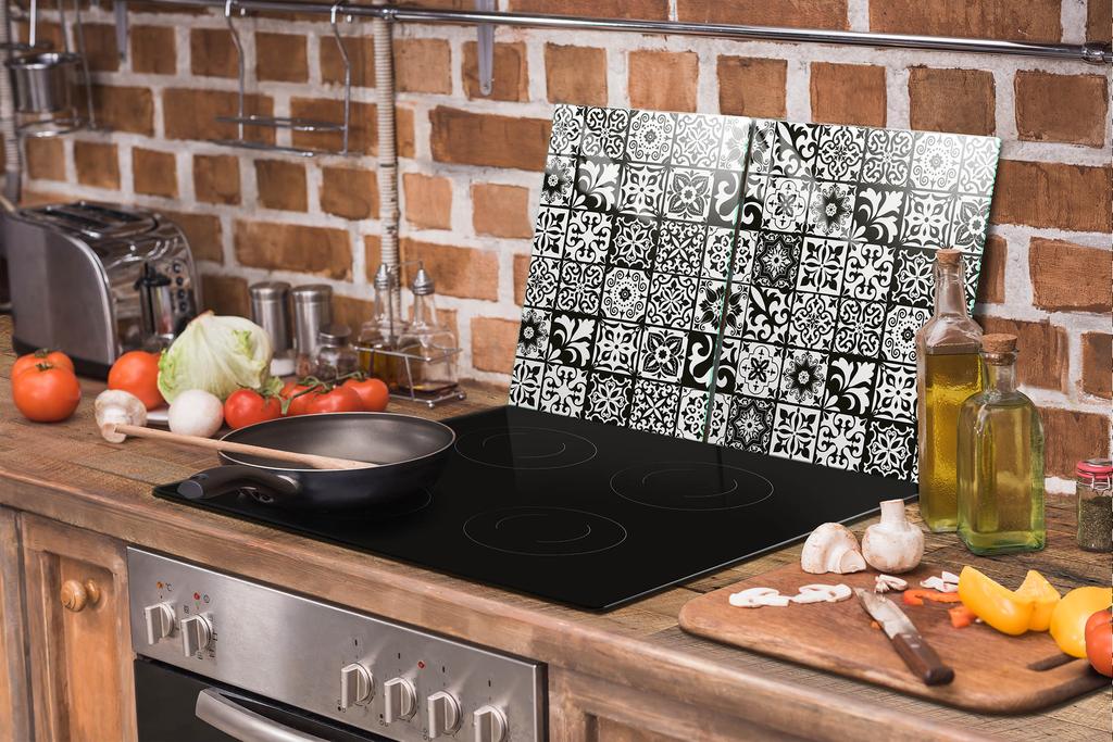 PLACA PROTECTORA DE CRISTAL PARA COCINA 85x52 MOSAICO