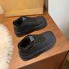Fleece board shoes women's platform bread shoes, winter cotton shoes warm fleece thickened shoes women's cotton shoes