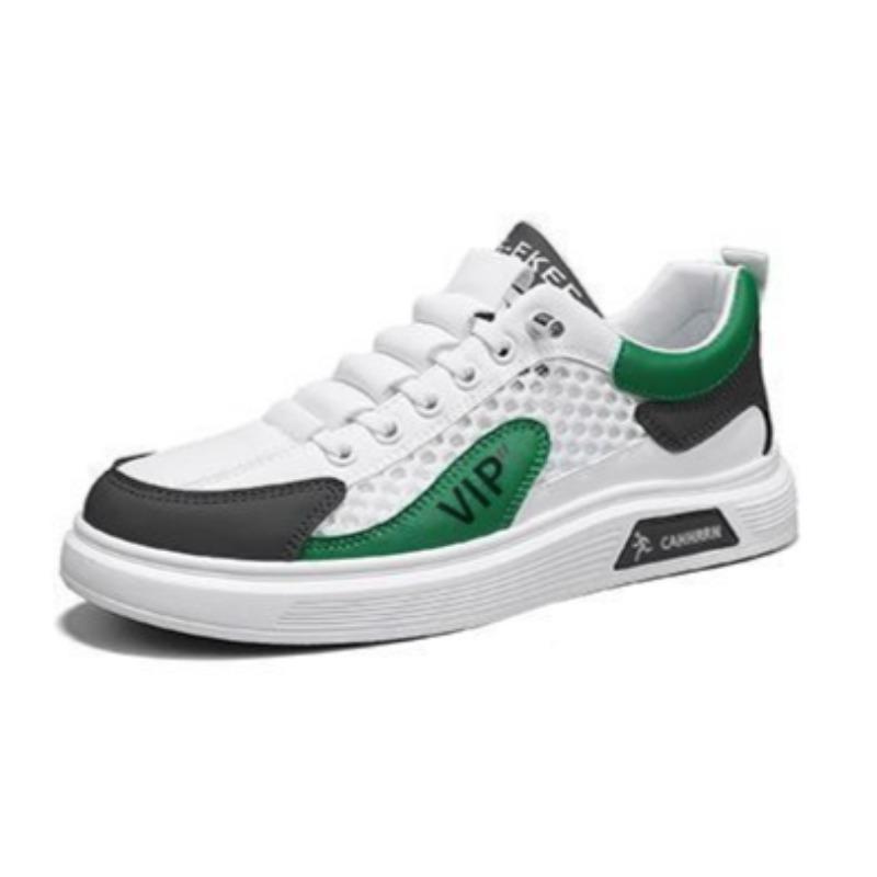 Men Non Slip Mesh Skate Shoes, Breathable Upper Casual Athletic Board Sneakers