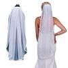 Short Wedding Veil for Bride White Bridal Veil Beach Wedding Party Veil Headpiece Engagement Event Formal Veil Headdress