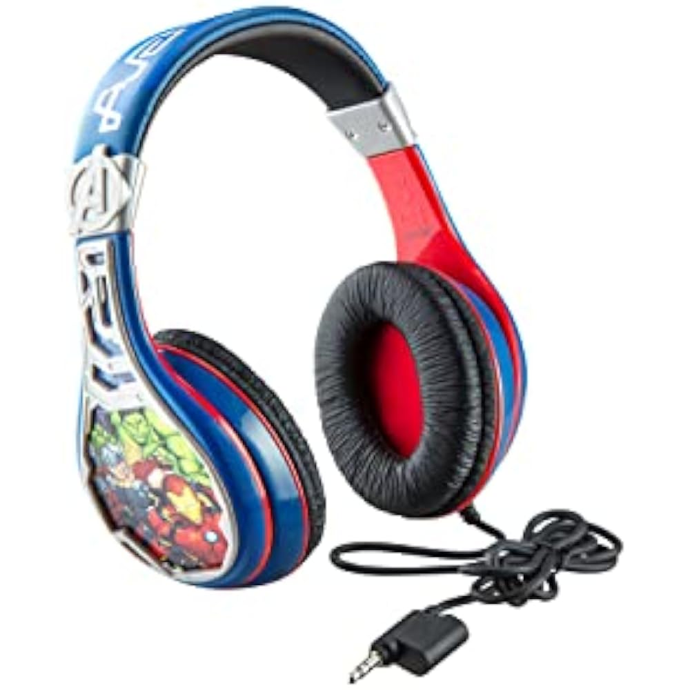 eKids Marvel Avengers Assemble Low Volume Headphones