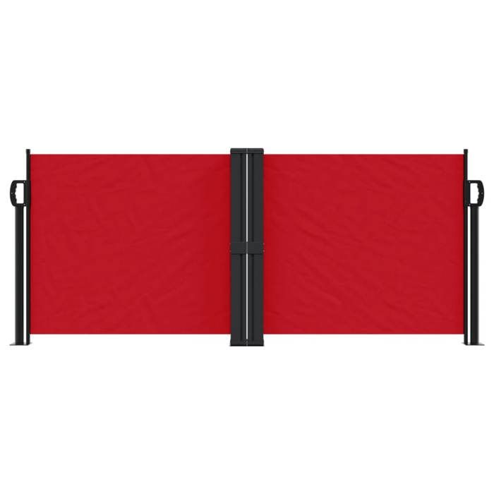 VidaXL Auvent latéral rétractable rouge 100x600 cm, écran d’intimité de jardin, brise-vue de balcon, écran d'extérieur, 4004582