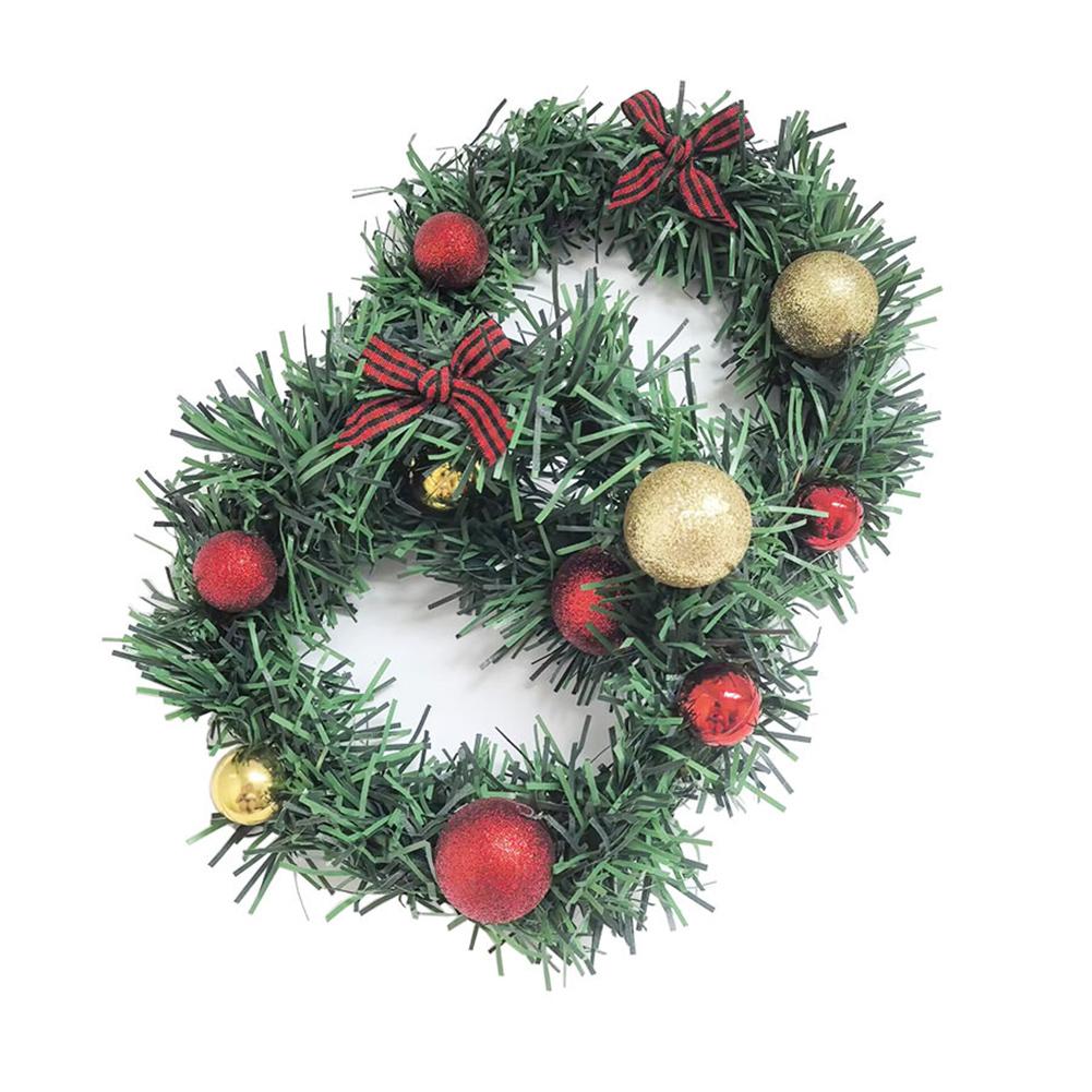 Christmas Celebration Christmas Ball Wreath Desktop Christmas Element Charming Seasonal Decor Easy Installation Wreath