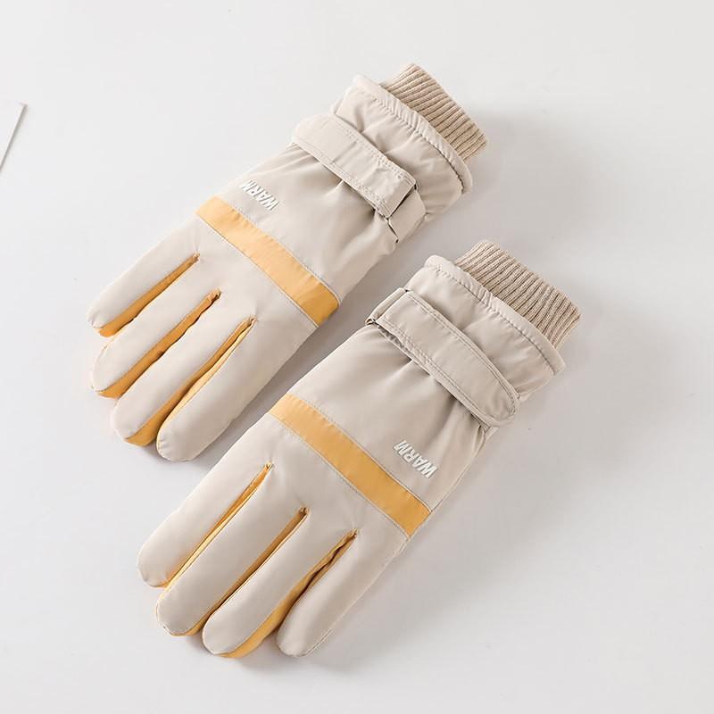 Warm Gloves for Women's Cloud Fleece Gloves Outdoor Cycling Bows Non Slip Students Cold Proof Touch Screen Winter Gloves