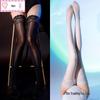 Silky Shiny Lace Silicone Non-Slip Long Thigh-High Stockings