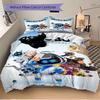 Astro Bot Rescue Mission Juego de Ropa de Cama de 3 Piezas Funda Nórdica con 2 Fundas de Almohada Regalo de Cumpleaños para el Hogar