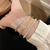 Medieval Matte Metal Zircon Star Bracelet Female Personality Unique Exquisite Elegant Fashion Versatile Bracelet Jewelry