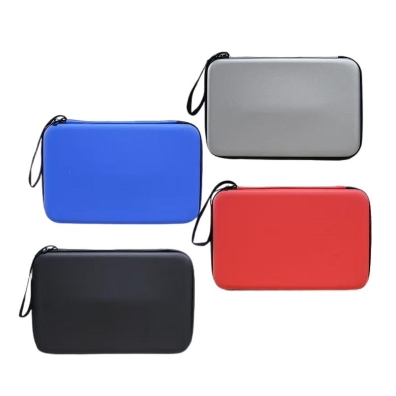 Square Pingpong Paddle Storage Bag Zippers Handbag Hard Shell Table Tennis Rackets Bag Tennis Table Accessory Organizers