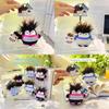 Mini Plush Penguin Keychain With Striped Clothing For Gift And Collectors Use