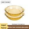 Microwave & Oven-Safe Luxury Glass Plate for Baking, Steaming, and Serving.