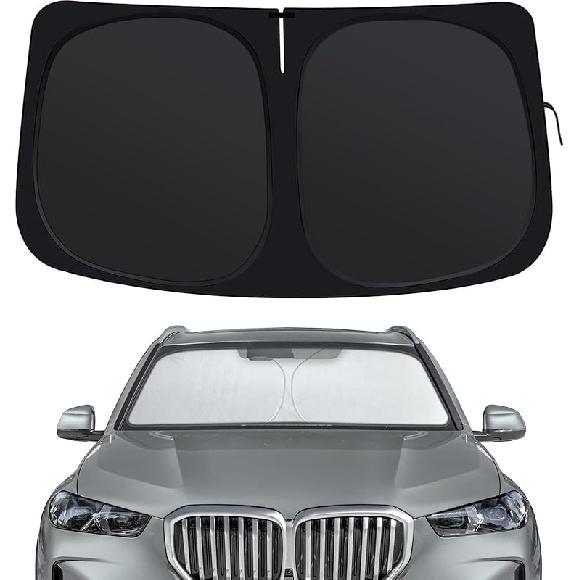Windshield Sun Shade Compatible With Hyundai Sonata -2025, Front Window Shades Fit For Sonata, Foldable Car Sun Shield With Steering Wheel Sunshade