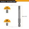 uxcell H5 Hex Bit, 5mm, Single-Head, Magnetic, for Electric Screwdrivers, 65mm Long, S2 Steel, for Electrical Construction, DIY, and Home Repairs