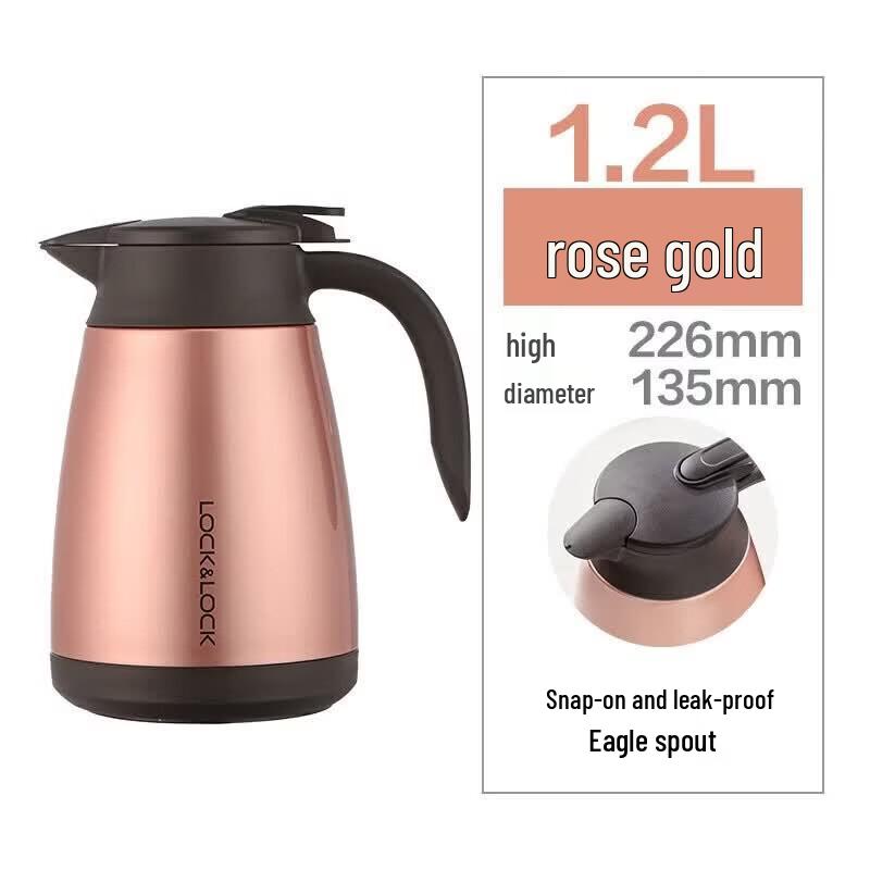 LOCKLOCK 304 Stainless Steel Insulated Thermos, 1200ml lhc1432 розовое золото 1200 мл