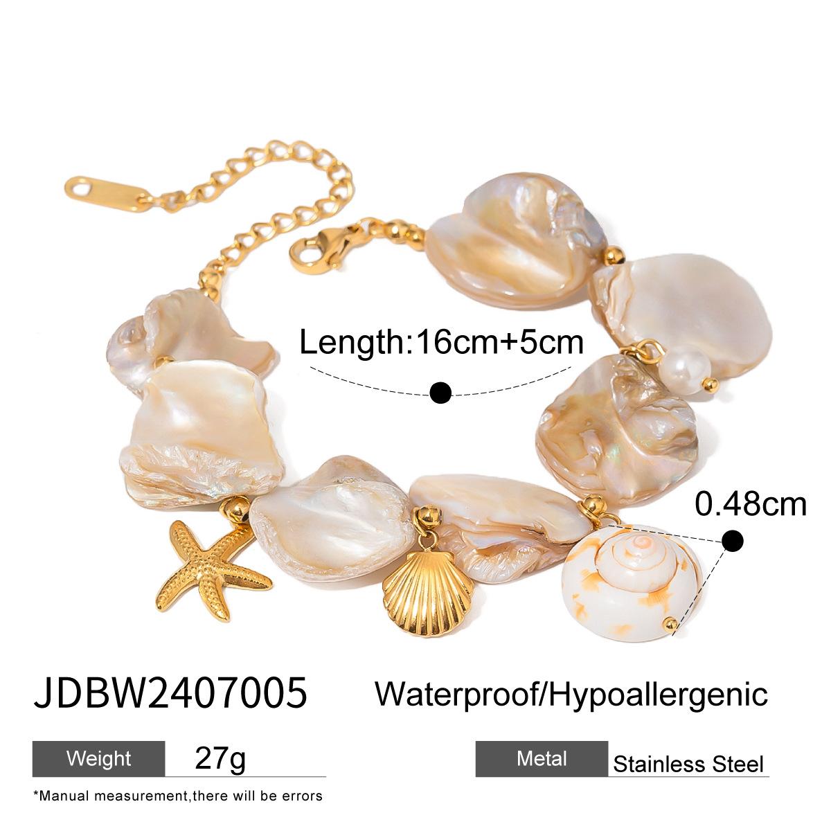 JYL TS Bracelet Jewelry Set Shell Necklace Starfish  Beachy Vibe Brings Adventure & Joy JDBW2407005 похоть