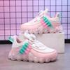 Kids' Pink Breathable Leather Sports Shoes - Soft Sole for Girls, Spring/Autumn Style