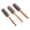 3pcs Round Hair Brush Portable Travel Size Anti Static Handle Wooden Styling Brush for Men Women