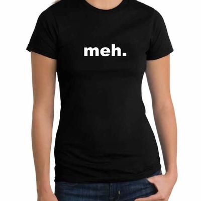 Meh - This Girl Mens Womens Funny T-Shirt Retro Vinyl Music Theme