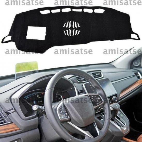 1pc Black Dashmat Dashboard Mat Cover Anti-Sun For Honda CRV CR-V 2017 2018