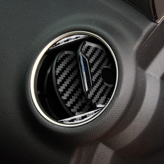 8Pcs Carbon Fiber Side Air Vent Outlet Cover Trim For Chevrolet Camaro 2010-2015