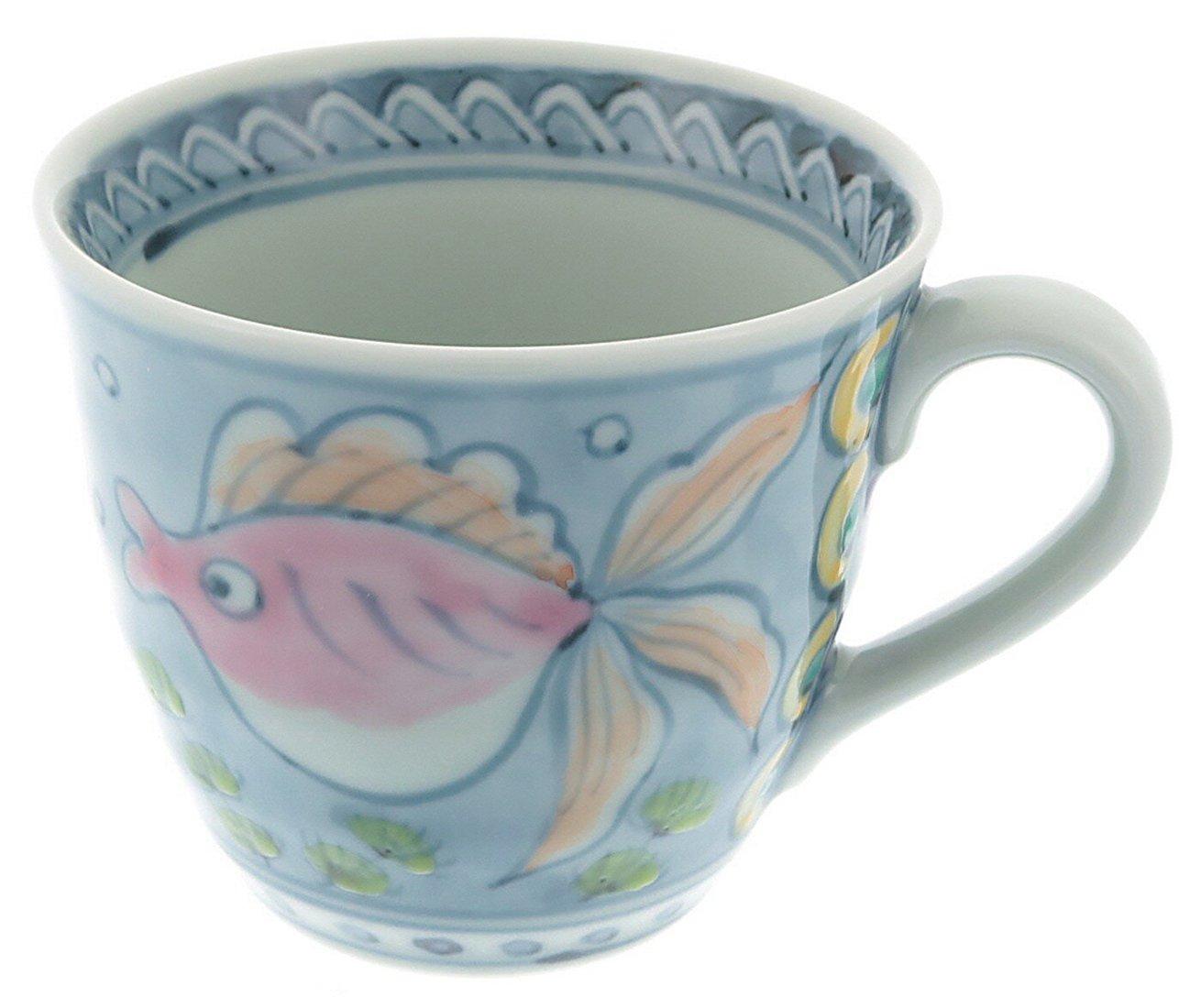 

Hasami Ware Rinkurou Kiln Yumeji Mug Goldfish 009408C230